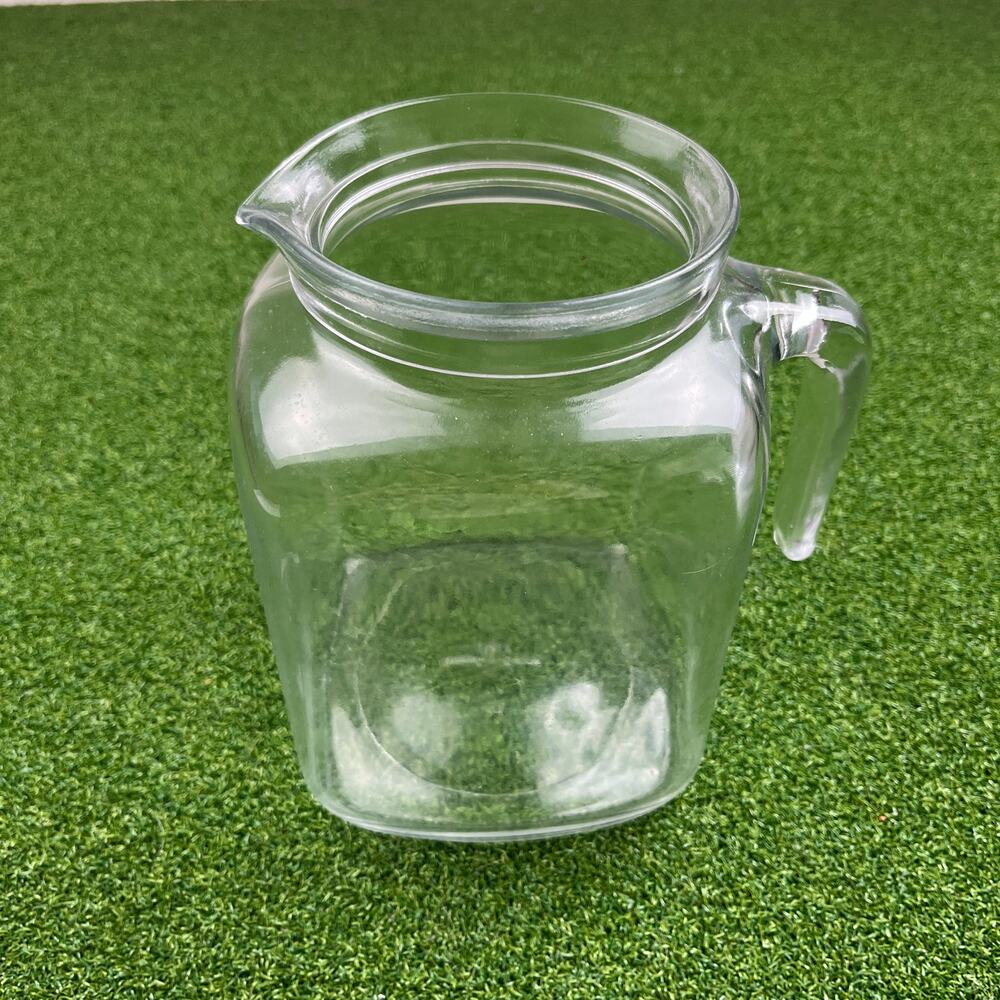 Vintage Bormioli Rocco Frigoverre Clear Glass Jug Made in Italy